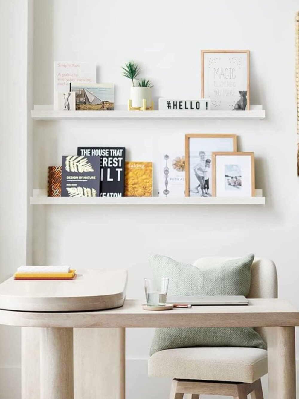 36 Inch Floating Shelves for Wall 4-Pack, Large Nursery Book Shelves Bookshelf f - Picture 4 of 7